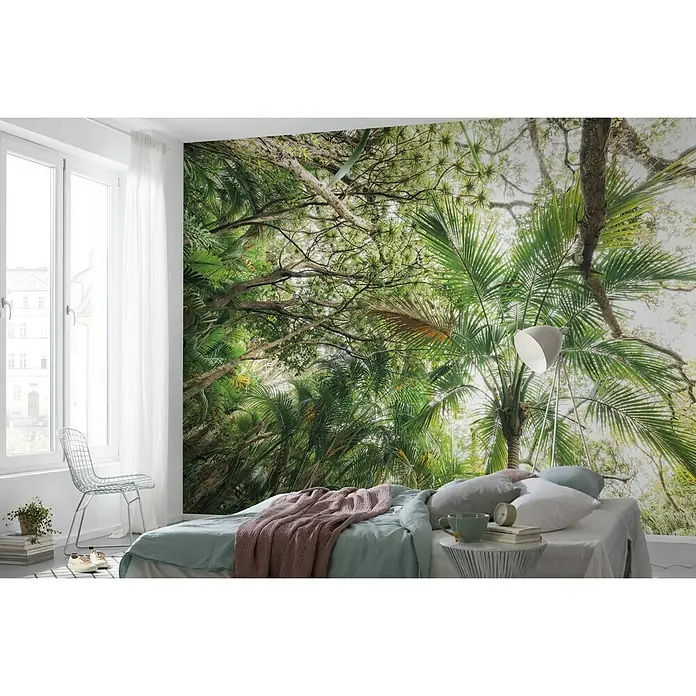 Komar Stefan Hefele Edition 2 Fototapete Touch the Jungle - 9 -tlg., B x H: 450 x 280 cm, Vlies - Stimmungsaufnahme