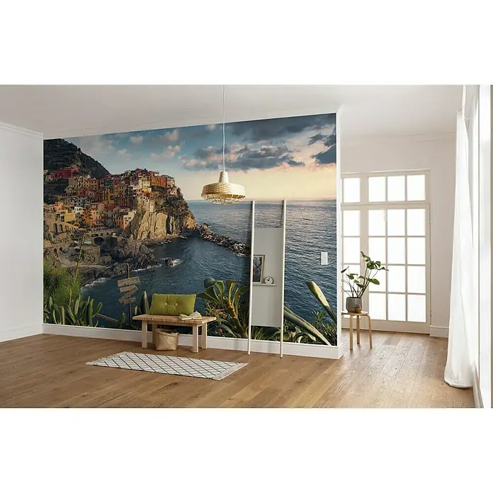 Komar Stefan Hefele Edition 2 Fototapete The Picturesque Village - 9 -tlg., B x H: 450 x 280 cm, Vlies - Stimmungsaufnahme