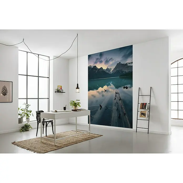 Komar Stefan Hefele Edition 2 Fototapete Burning Emerald - 4 -tlg., B x H: 200 x 280 cm, Vlies - Stimmungsaufnahme
