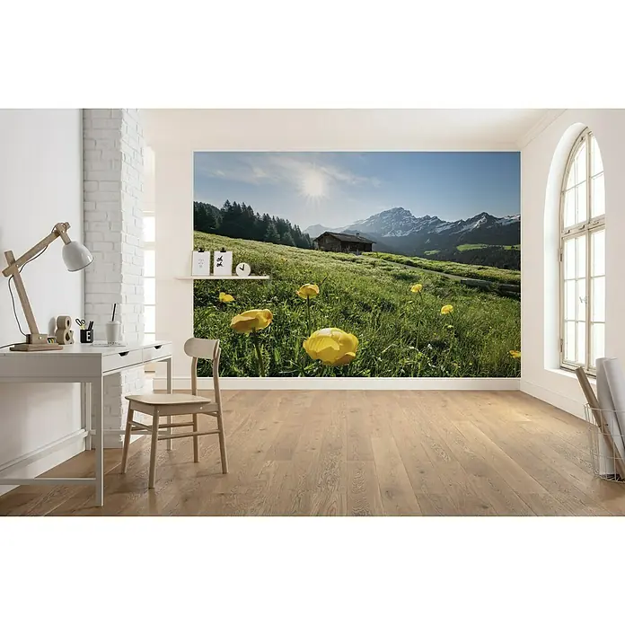 Komar Stefan Hefele Edition 2 Fototapete Alpenglück - 8 -tlg., B x H: 400 x 280 cm, Vlies - Stimmungsaufnahme