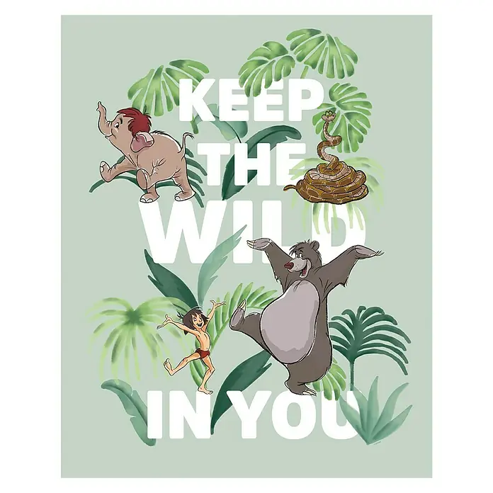 Komar Disney Edition 4 Poster Jungle Book Keep the Wild - Disney, B x H: 50 x 70 cm - Vorderansicht