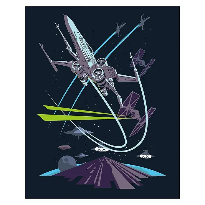 Komar Star Wars Poster Vector X-Wing - Disney, B x H: 50 x 70 cm - Vorderansicht