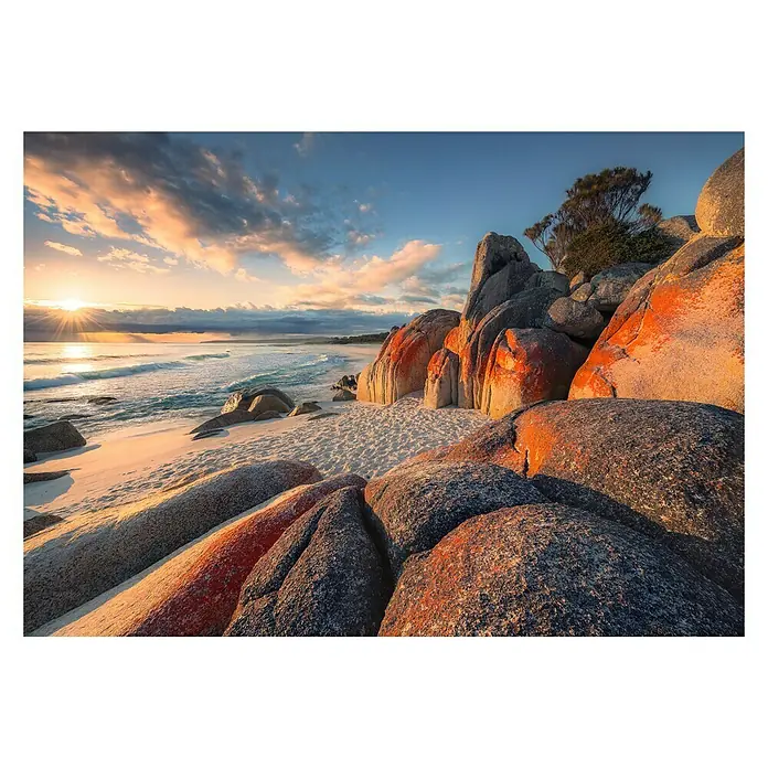 Komar Stefan Hefele Edition 2 Fototapete Bay of Fires - 8 -tlg., B x H: 400 x 280 cm, Vlies - Vorderansicht