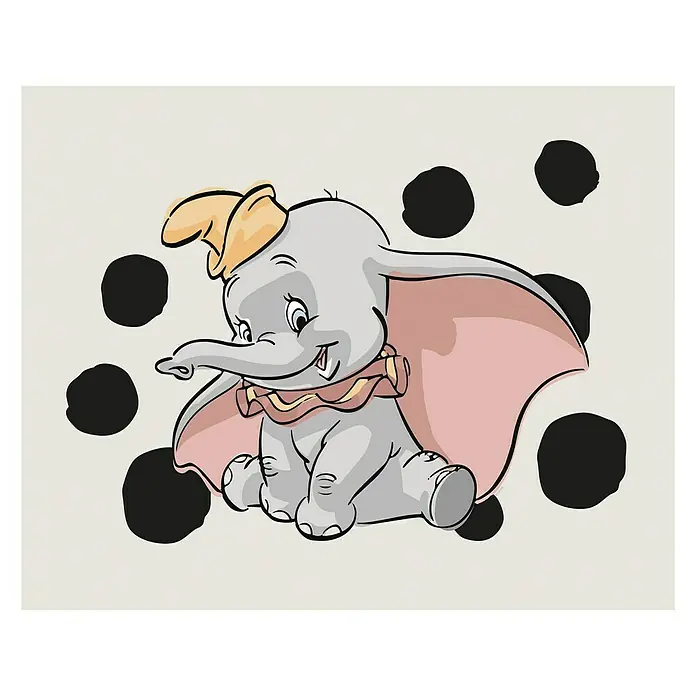 Komar Disney Edition 4 Poster Dumbo Dots Landscape - Disney, B x H: 50 x 40 cm - Vorderansicht