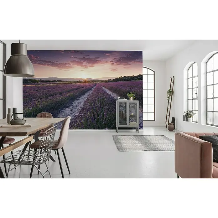 Komar Stefan Hefele Edition 2 Fototapete Lavender Dream - 9 -tlg., B x H: 450 x 280 cm, Vlies - Stimmungsaufnahme