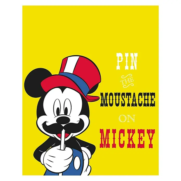 Komar Disney Edition 4 Poster Mickey Mouse Moustache - Disney, B x H: 50 x 70 cm - Vorderansicht