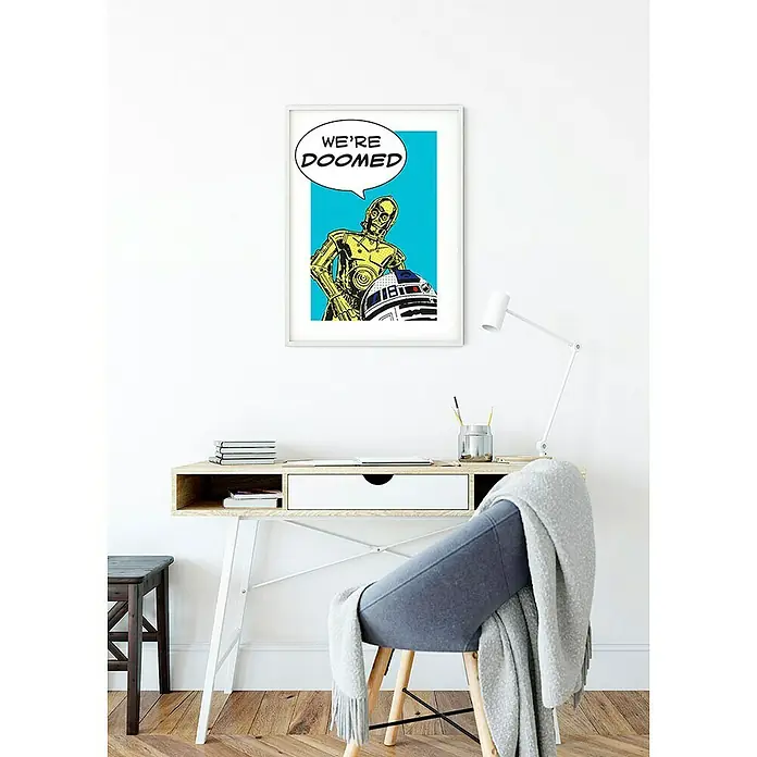 Komar Star Wars Poster Comic Quote Droids - Disney, B x H: 30 x 40 cm - Stimmungsaufnahme