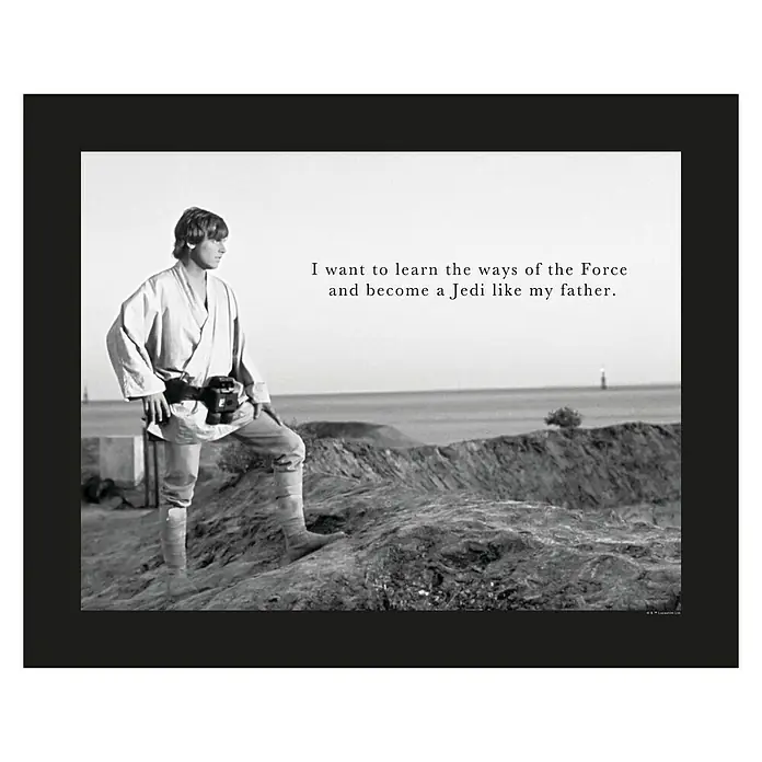 Komar Star Wars Poster Luke Quote - Disney, B x H: 70 x 50 cm - Vorderansicht