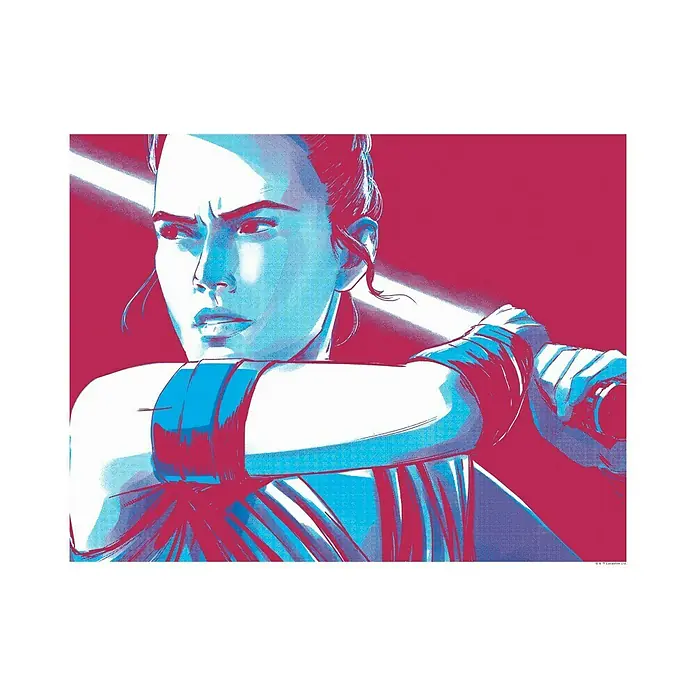 Komar Star Wars Poster Faces Rey - Disney, B x H: 70 x 50 cm - Vorderansicht