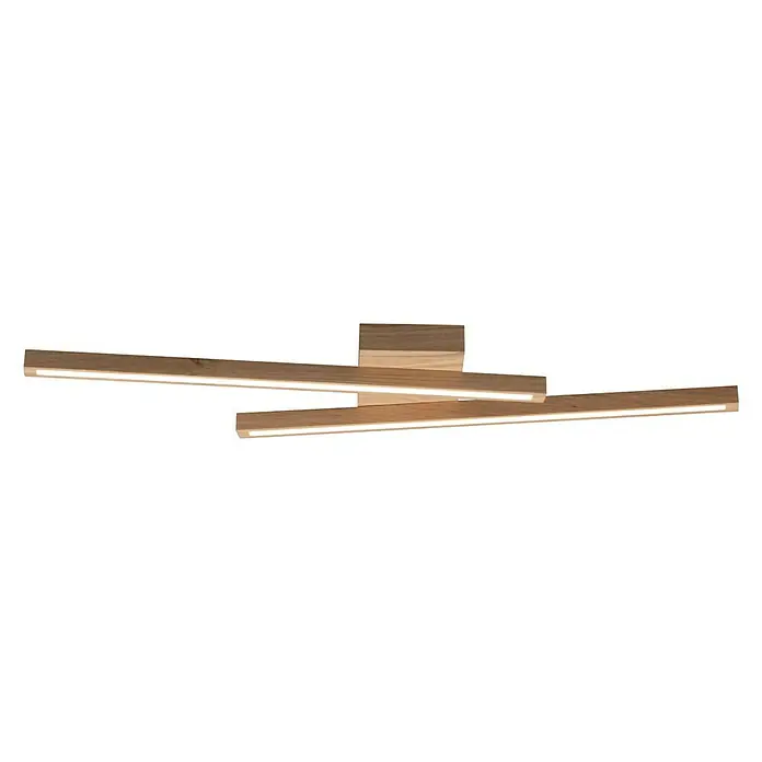 Spotlight LED-Deckenleuchte Linus - 18 W, L x B x H: 19,5 x 87,5 x 6,5 cm, Eiche, Warmweiß - Ansicht von unten