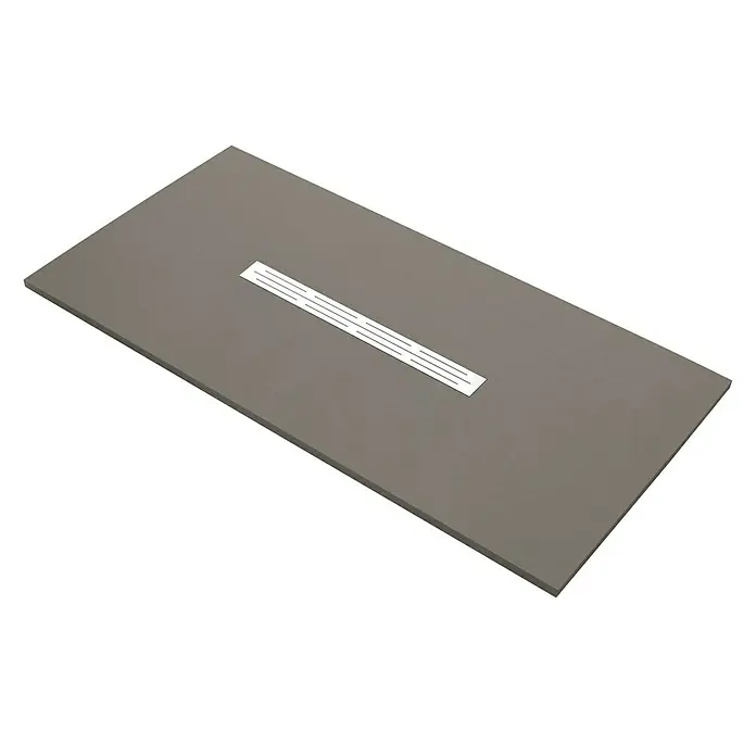 Camargue Plato de ducha Bering - L x An: 70 x 100 cm, Gris