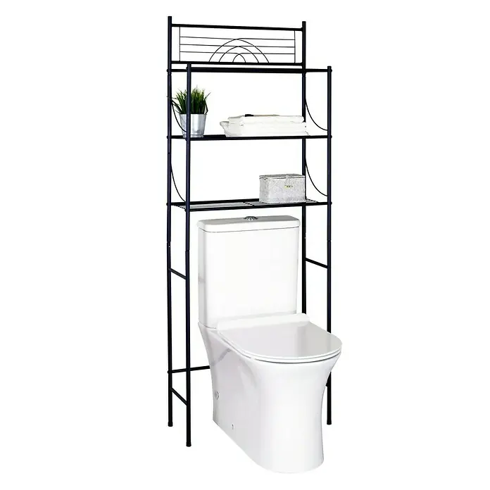 Estantería de baño Dinamic - L x An: 24 x 59 cm, Negro