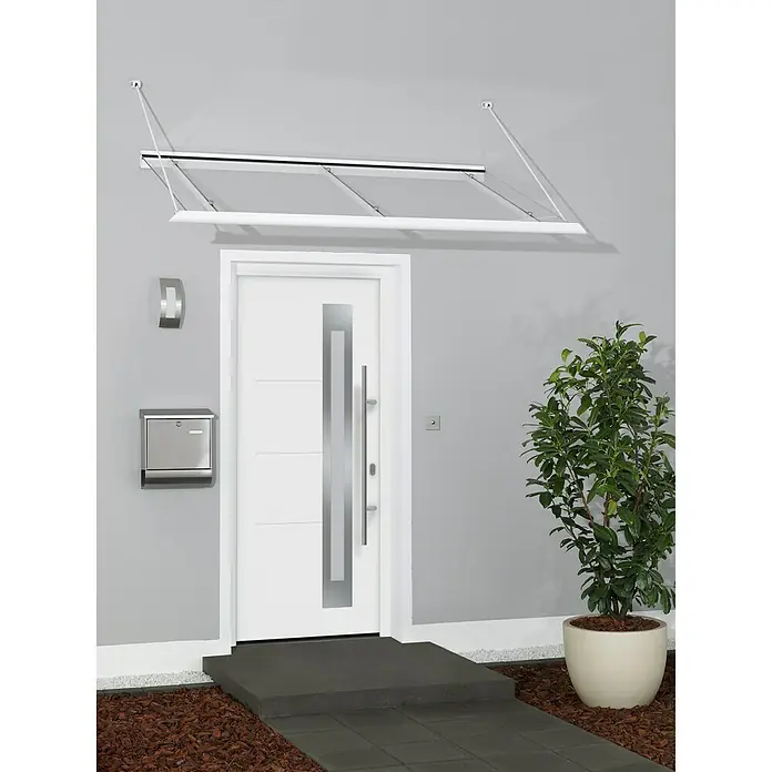 Hörmann EcoStar Haustür ISOPRO - 110 x 210 cm, DIN Anschlag: Rechts, Verkehrsweiß - Stimmungsaufnahme