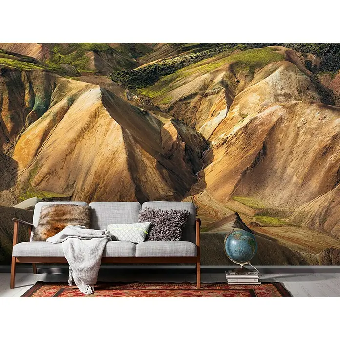 Komar Stefan Hefele Edition 1 Fototapete Shiny Mountains - 4 -tlg., B x H: 400 x 250 cm, Vlies - Stimmungsaufnahme