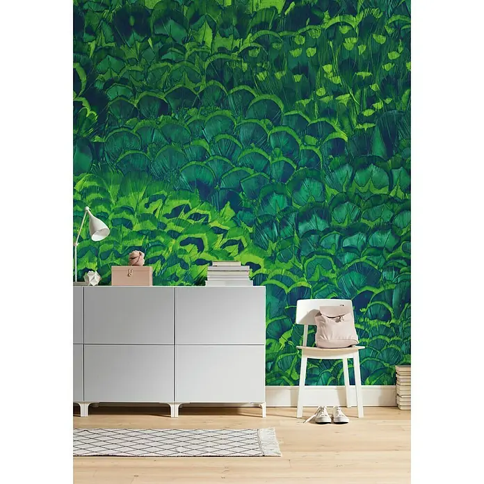 Komar Pure Fototapete Feathers - 2 -tlg., B x H: 200 x 250 cm, Vlies - Stimmungsaufnahme