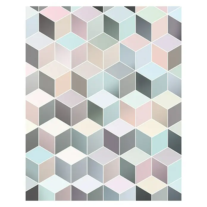 Komar Pure Fototapete Cubes Pastel - 2 -tlg., B x H: 200 x 250 cm, Vlies - Vorderansicht