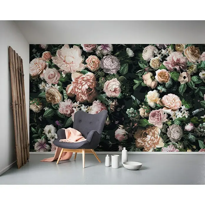 Komar Pure Fototapete Victoria Black - 4 -tlg., B x H: 400 x 250 cm, Vlies - Stimmungsaufnahme