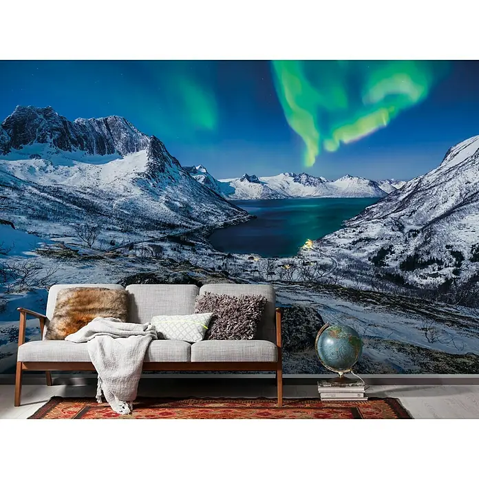 Komar Stefan Hefele Edition 1 Fototapete I LOVE Norway - 4 -tlg., B x H: 400 x 250 cm, Vlies - Stimmungsaufnahme