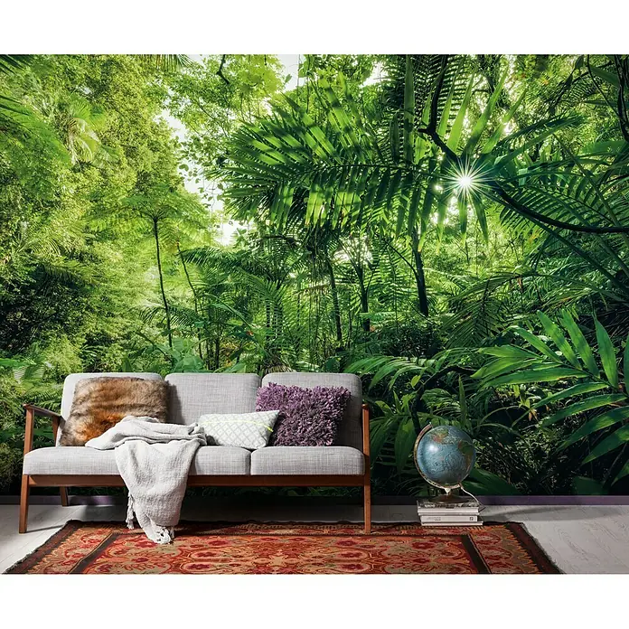 Komar Stefan Hefele Edition 1 Fototapete Into the Jungle - 4 -tlg., B x H: 400 x 250 cm, Vlies - Stimmungsaufnahme
