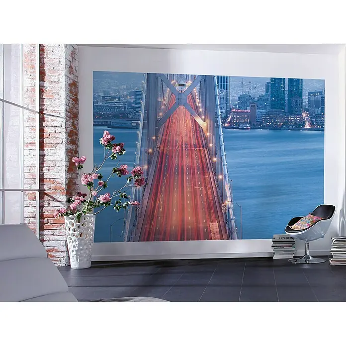 Komar Stefan Hefele Edition 1 Fototapete San Francisco Blues - 3 -tlg., B x H: 300 x 200 cm, Vlies - Stimmungsaufnahme