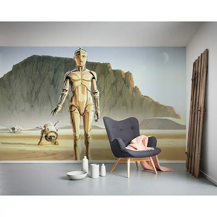 Komar Star Wars Fototapete Droids - 10 -tlg., B x H: 500 x 250 cm, Vlies - Stimmungsaufnahme