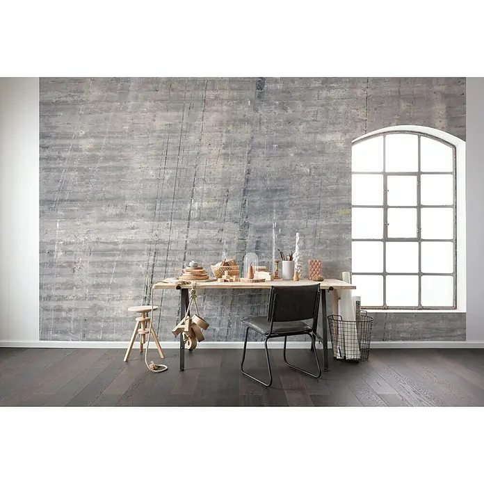 Komar Pure Fototapete Concrete - 4 -tlg., B x H: 400 x 250 cm, Vlies - Stimmungsaufnahme