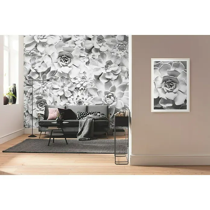 Komar Pure Fototapete Shades Black and White - 4 -tlg., B x H: 400 x 250 cm, Vlies - Stimmungsaufnahme