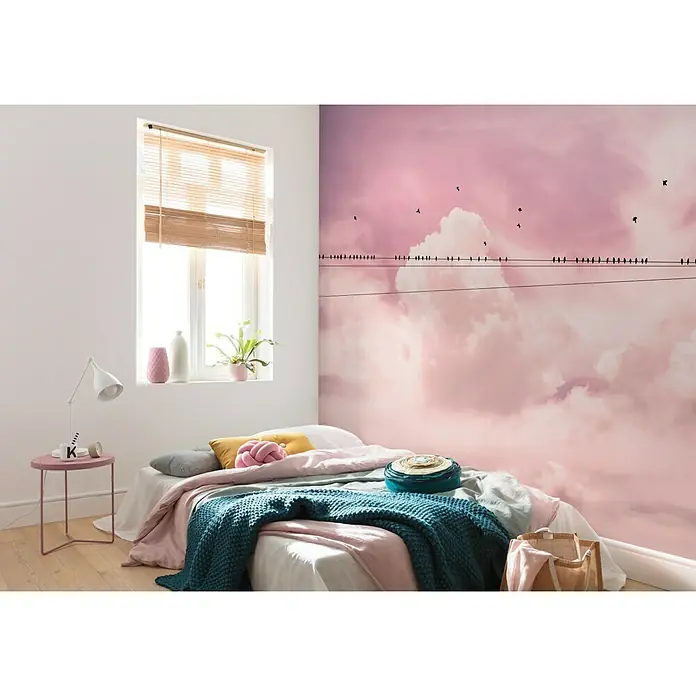Komar Pure Fototapete Cloud Wire - 4 -tlg., B x H: 400 x 250 cm, Vlies - Stimmungsaufnahme