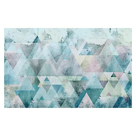 Komar Pure Fototapete Triangles Blue