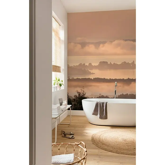 Komar Pure Fototapete Chiemsee - 3 -tlg., B x H: 300 x 250 cm, Vlies - Stimmungsaufnahme
