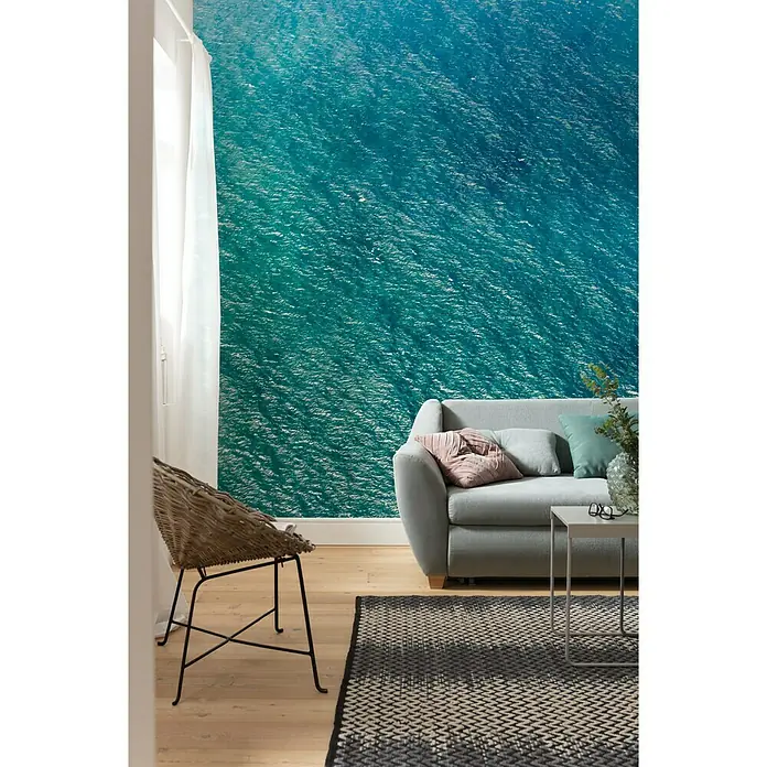 Komar Pure Fototapete Blaupause - 4 -tlg., B x H: 400 x 250 cm, Vlies - Stimmungsaufnahme