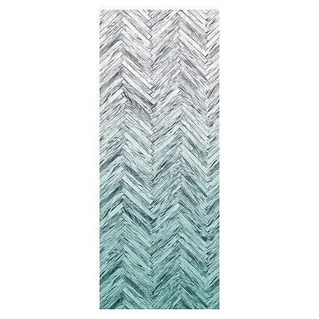 Komar Infinity Fototapete Herringbone Mint Panel