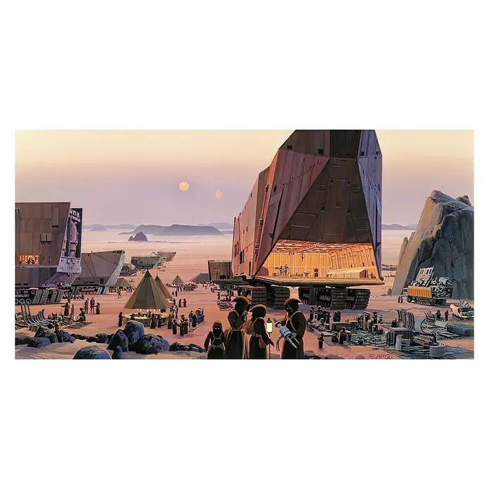 Komar Star Wars Fototapete RMQ Jawa Market - 10 -tlg., B x H: 500 x 250 cm, Vlies - Vorderansicht