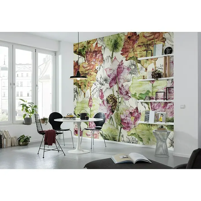 Komar Into Illusions Fototapete Lotus - 4 -tlg., B x H: 368 x 248 cm, Vlies - Stimmungsaufnahme
