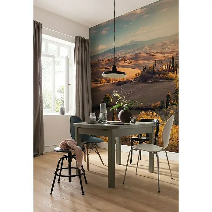 Komar Pure Fototapete Toskanagold - 4 -tlg., B x H: 400 x 250 cm, Vlies - Stimmungsaufnahme