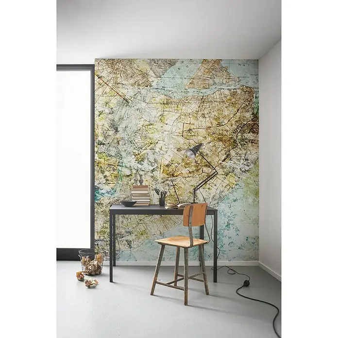 Komar Infinity Fototapete Mix Map - 2 -tlg., B x H: 200 x 250 cm, Vlies - Stimmungsaufnahme