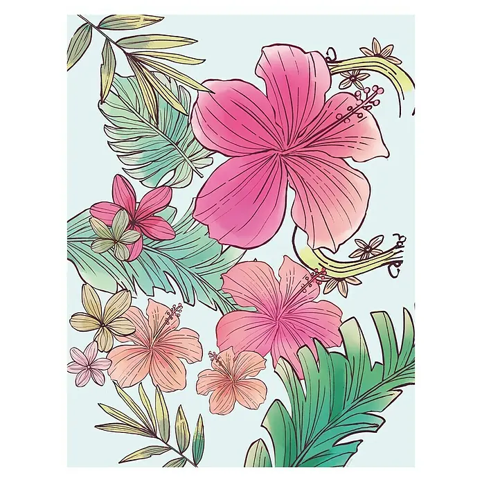 Komar Disney Edition 4 Poster Ariel Flowers - Disney, B x H: 40 x 50 cm - Vorderansicht