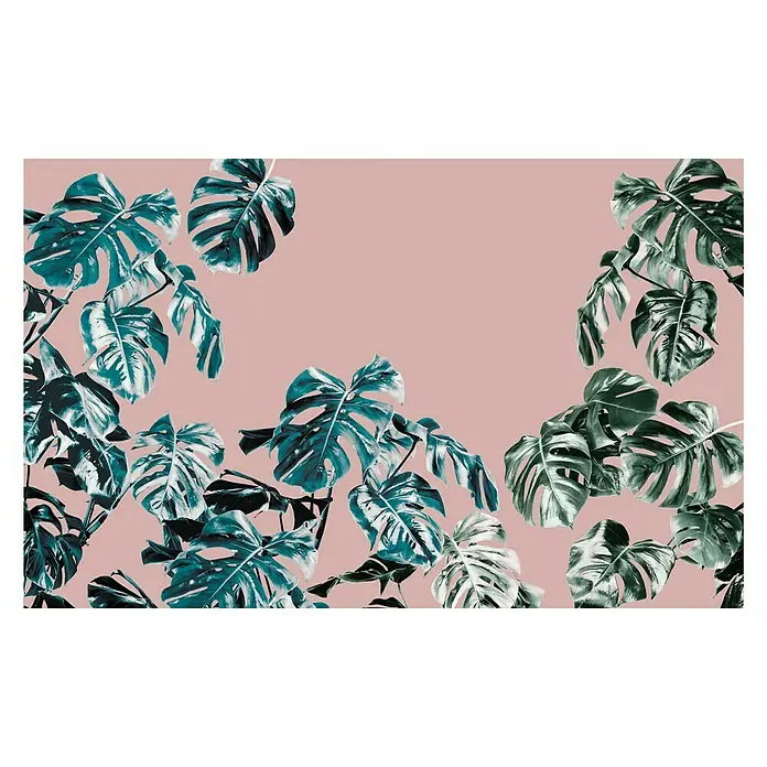 Komar Pure Fototapete Monstera Rosé - 4 -tlg., B x H: 400 x 250 cm, Vlies - Vorderansicht