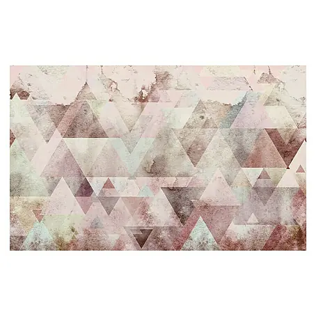 Komar Pure Fototapete Triangles Red
