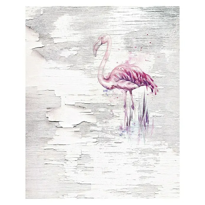 Komar Infinity Fototapete Pink Flamingo - 2 -tlg., B x H: 200 x 250 cm, Vlies - Vorderansicht