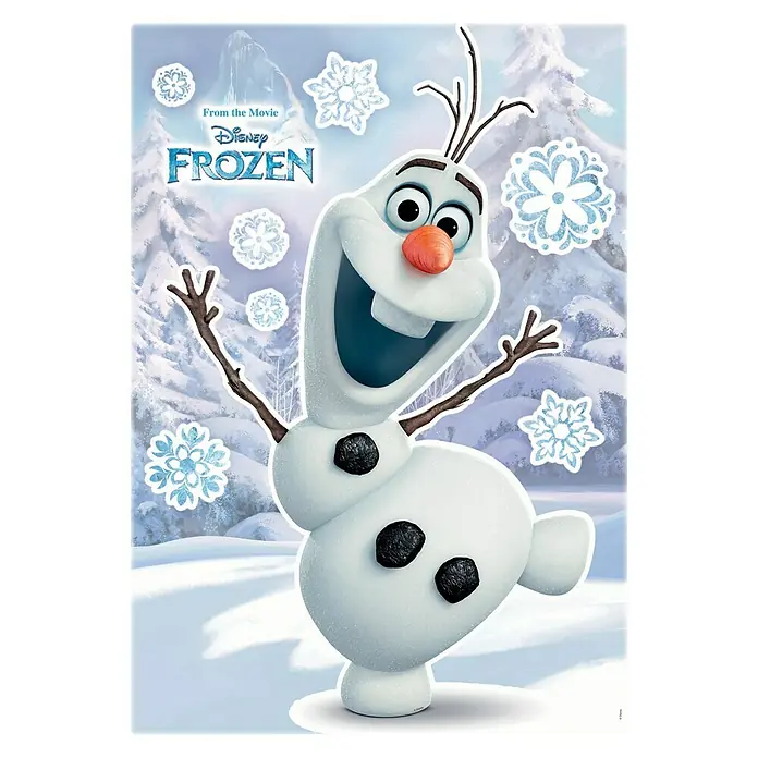 Komar Disney Edition 4 Dekosticker Olaf - 9 -tlg., Bunt - Vorderansicht