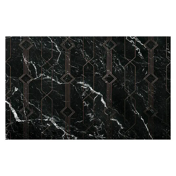 Komar Pure Fototapete Marble Black - 4 -tlg., B x H: 400 x 250 cm, Vlies - Vorderansicht