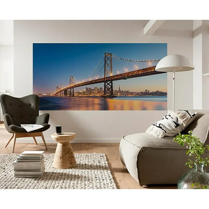 Komar Stefan Hefele Edition 1 Fototapete Spectacular San Francisco - 1 -tlg., B x H: 200 x 100 cm, Vlies - Stimmungsaufnahme