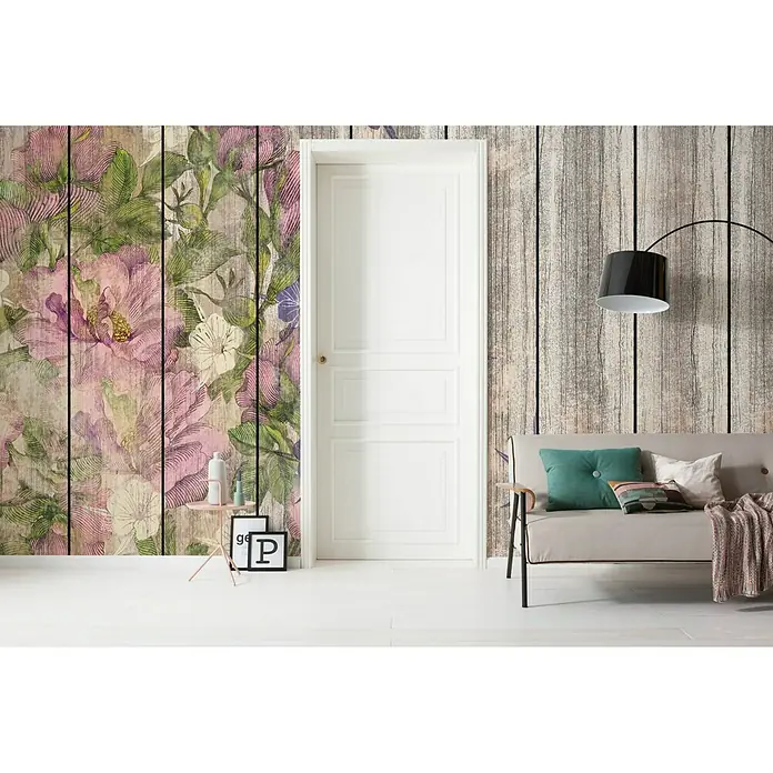 Komar Infinity Fototapete Vintage Rose - 4 -tlg., B x H: 500 x 250 cm, Vlies - Stimmungsaufnahme