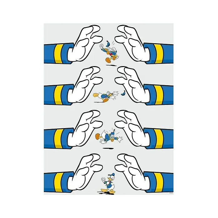 Komar Disney Edition 4 Poster Donald Duck Hands - Disney, B x H: 40 x 50 cm - Vorderansicht