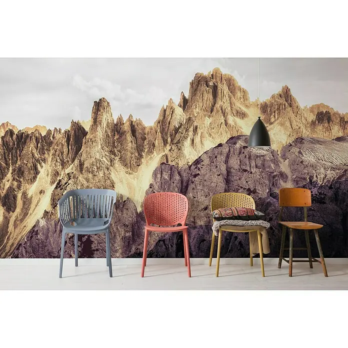 Komar Infinity Fototapete Peaks Color - 4 -tlg., B x H: 400 x 250 cm, Vlies - Stimmungsaufnahme