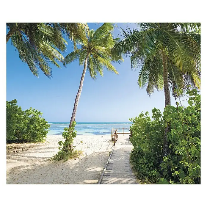 Komar Stefan Hefele Edition 1 Fototapete Palmy Beach - 3 -tlg., B x H: 300 x 250 cm, Vlies - Vorderansicht