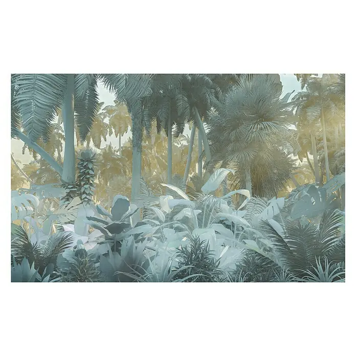 Komar Pure Fototapete Misty Jungle - 4 -tlg., B x H: 400 x 250 cm, Vlies - Vorderansicht