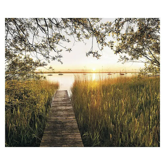 Komar Stefan Hefele Edition 1 Fototapete Lake Side - 3 -tlg., B x H: 300 x 250 cm, Vlies - Vorderansicht