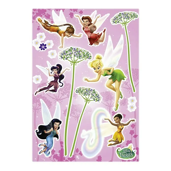 Komar Disney Edition 4 Dekosticker Fairies - 13 -tlg., Bunt - Vorderansicht